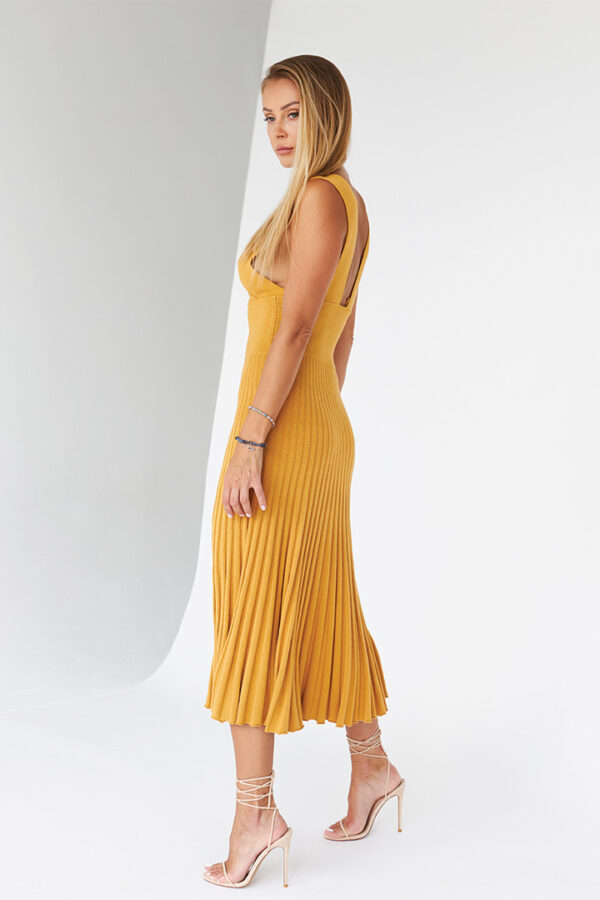 dress bianca mustard 3