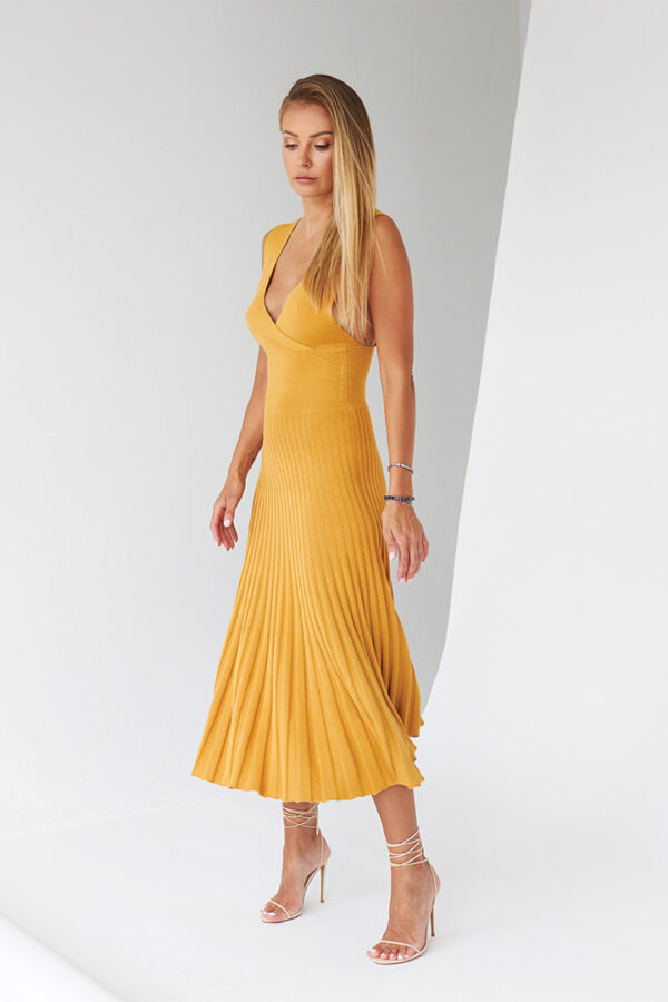 dress bianca mustard 4