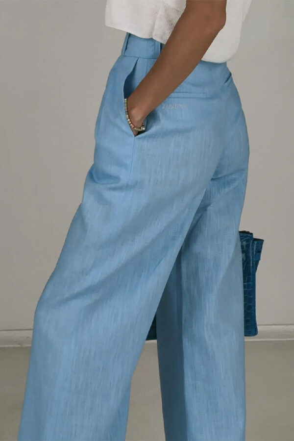 pants linen blue 2