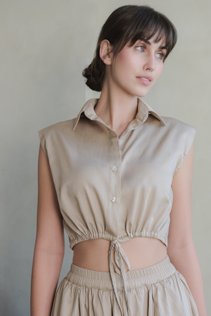 Beżowy LILI TOP