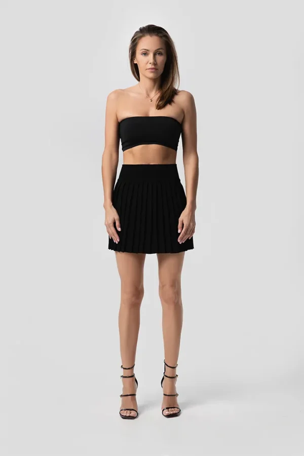 Plisowana spódnica mini