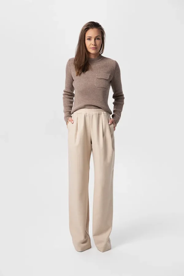 Szerokie spodnie na gumce