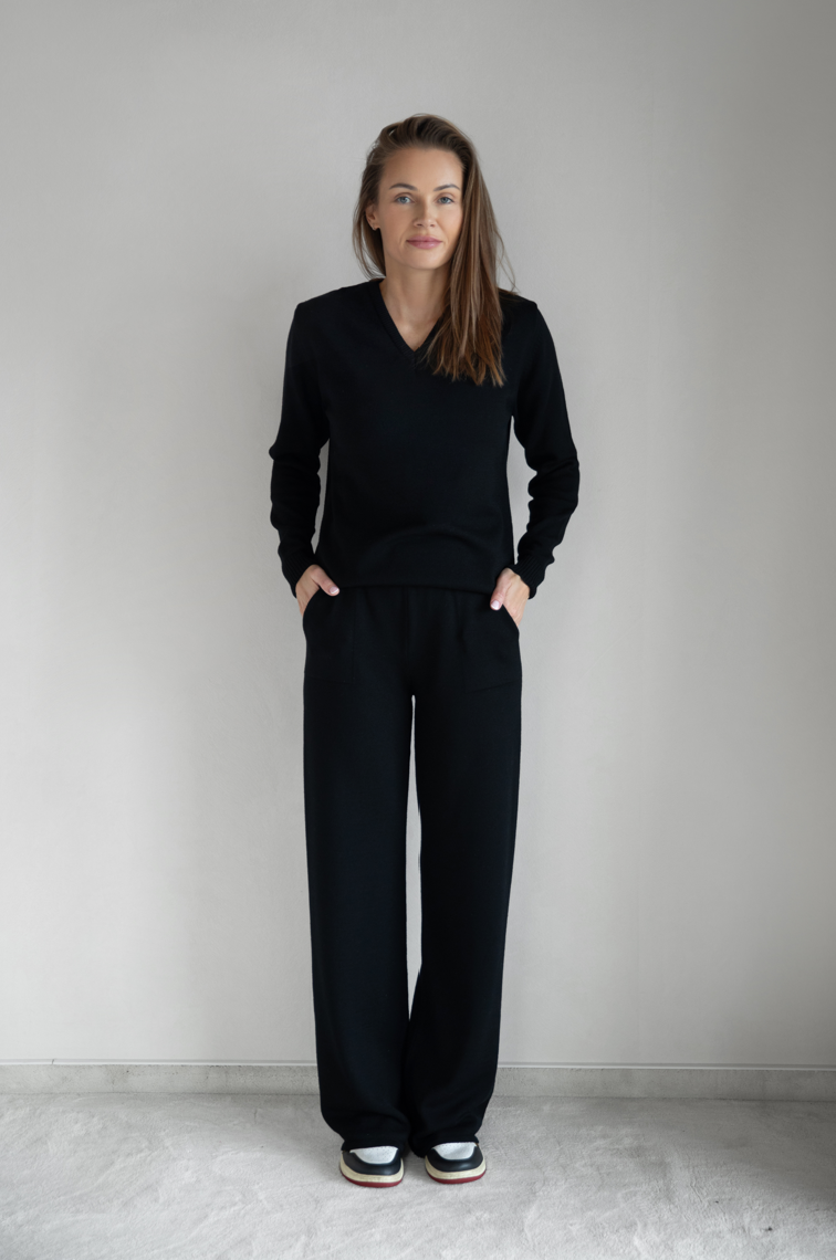 Spodnie z wełny merino