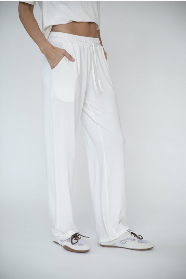 Spodnie BAMBOO białe
