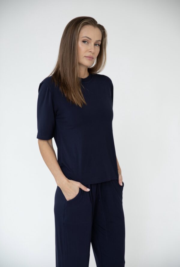 T-shirt BAMBOO granatowy