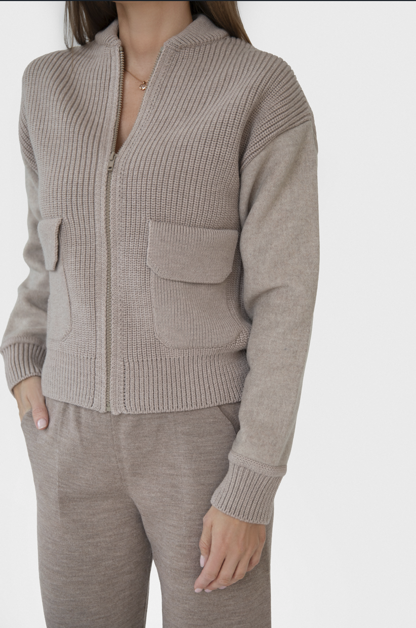 PREORDER CRAFT BOMBER – klasyczna bomberka z wełny merino