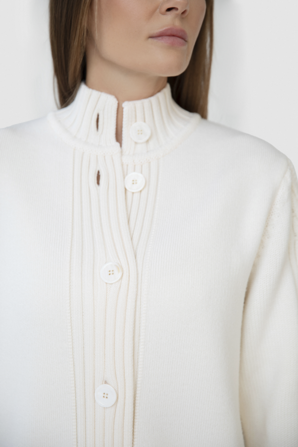 COAT Cardigan płaszcz z wełny merino